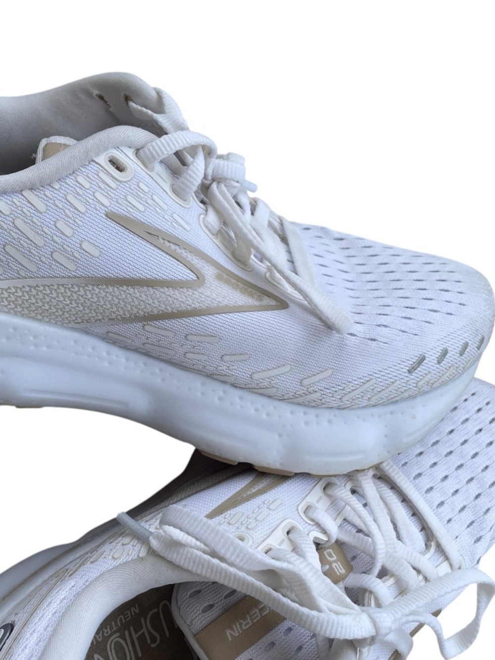 Brooks Glycerin 20 neutral running shoes white Size 7.5 - Picture 10 of 12